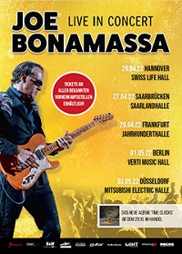 Poster joe bonamassa tour 2022 rocks
